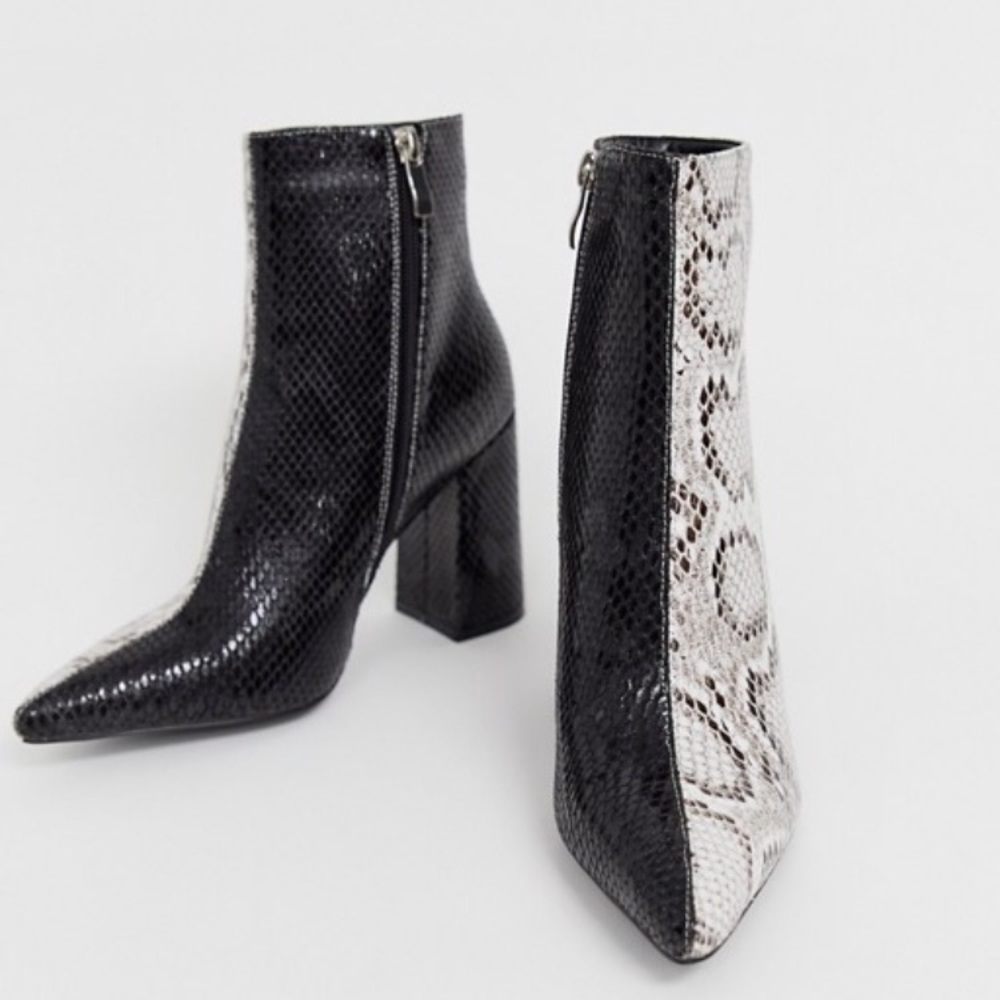 Snakeskin Ankle Boots